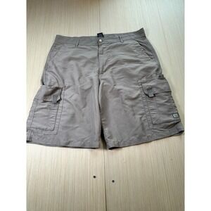 Gotcha Sport Cargo Shorts Mens 40 Gray 10" Inseam Pockets Zip Fly Outdoor Hiking
